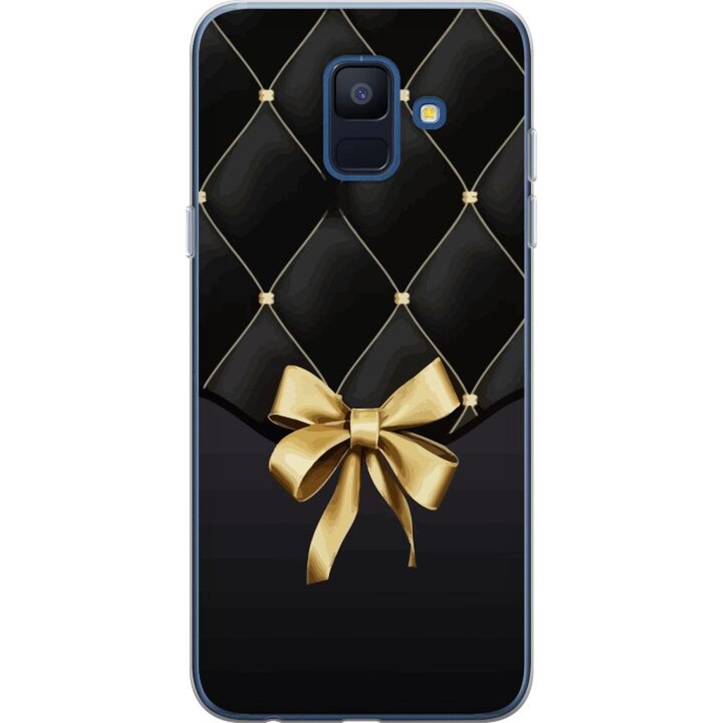 Samsung Galaxy A6 (2018) Transparent Mobilskal Elegant Rosett