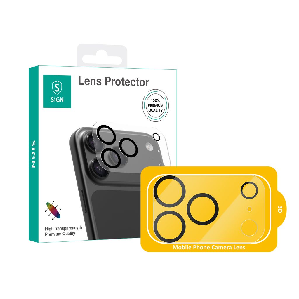 SiGN Lens protector in tempered glass for iPhone 17 Pro