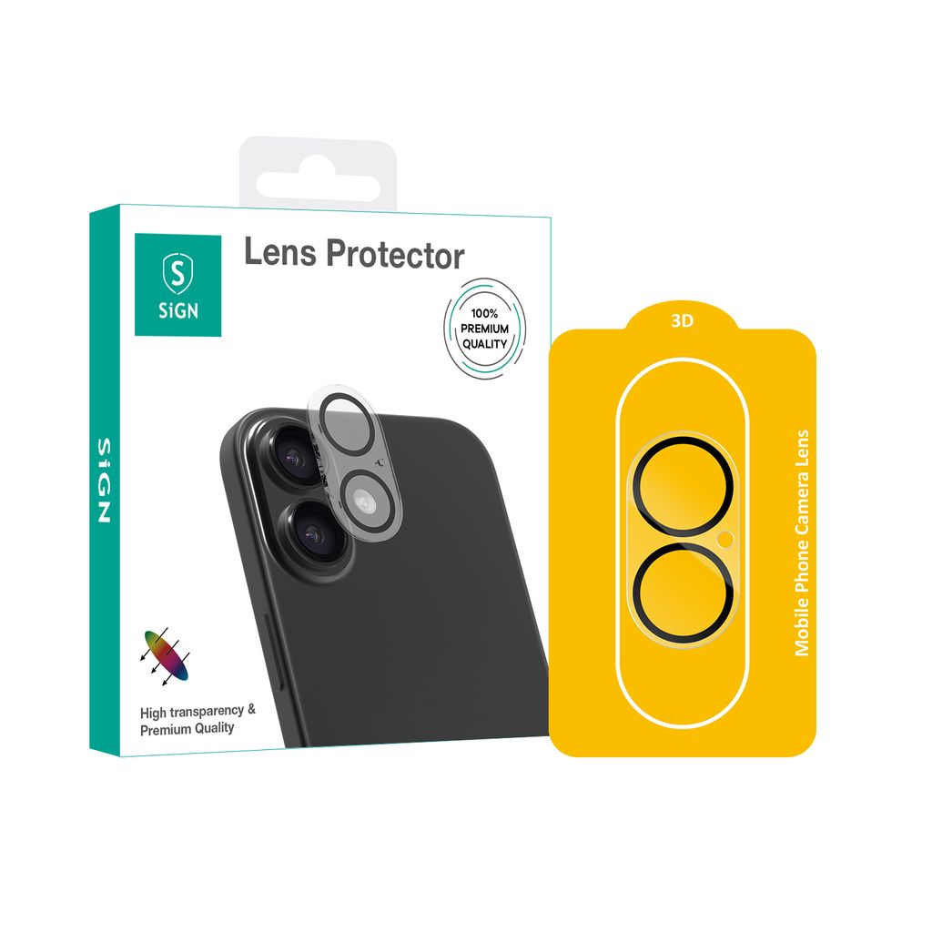 SiGN Lens protector in tempered glass  for iPhone 17
