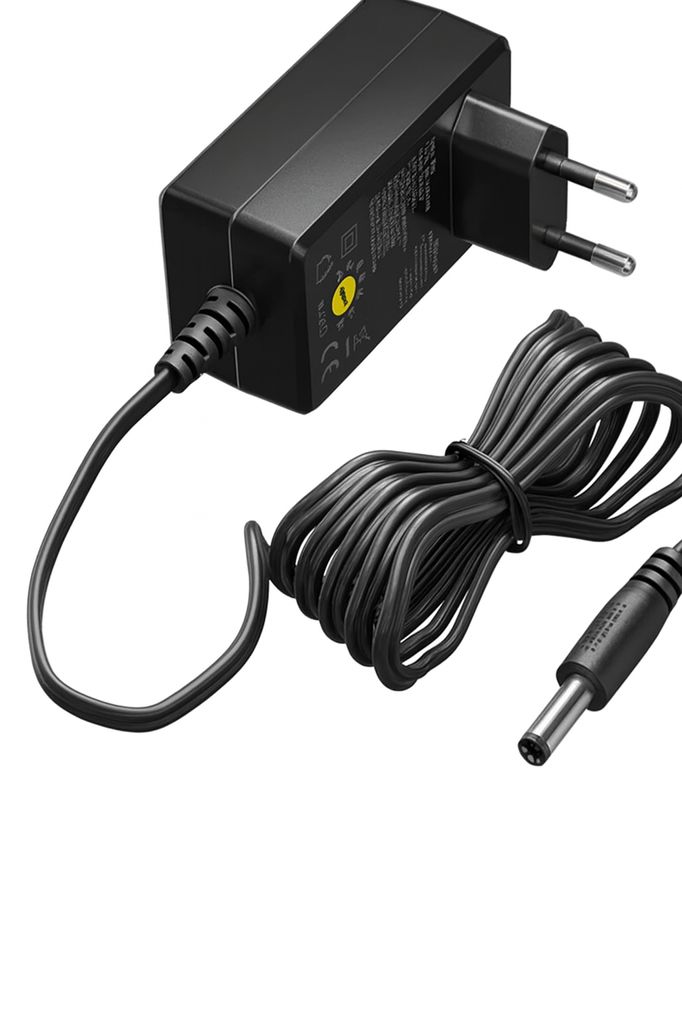  Universell strømforsyningsenhet 24 V DC, 1A, 5,5 × 2,5 mm 28W - Svart