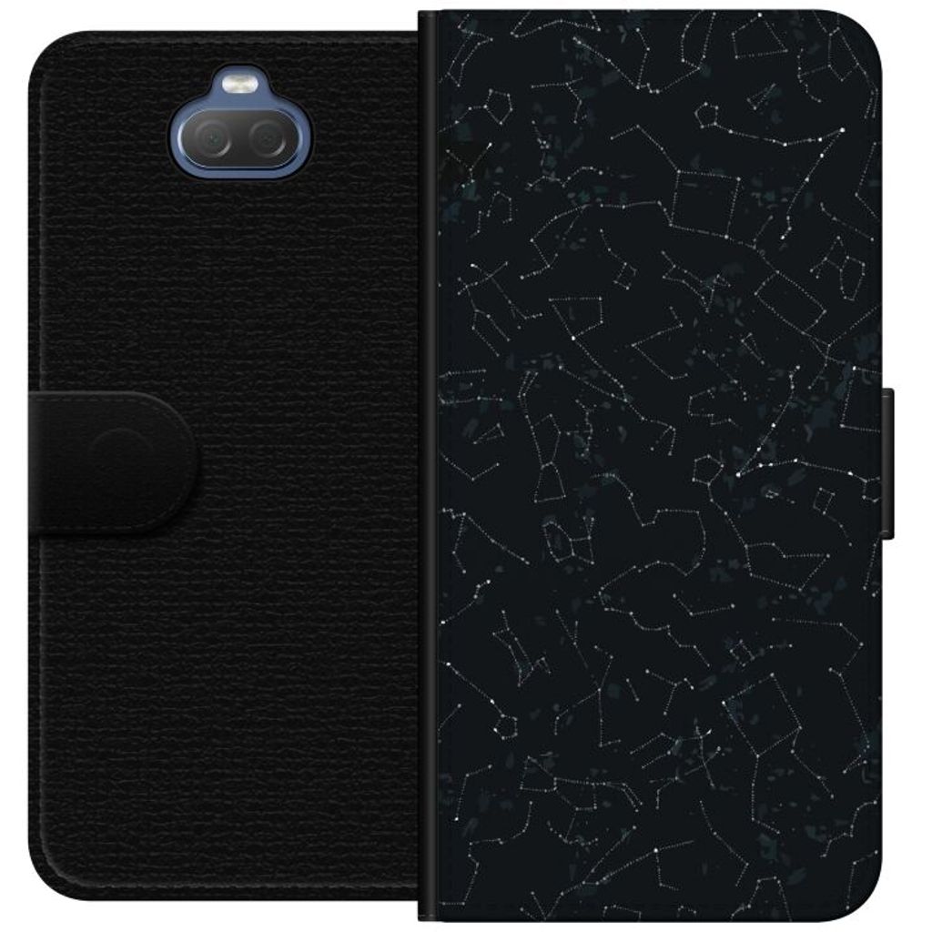 Sony Xperia 10 Sort Tegnebogsetui Himlakroppar
