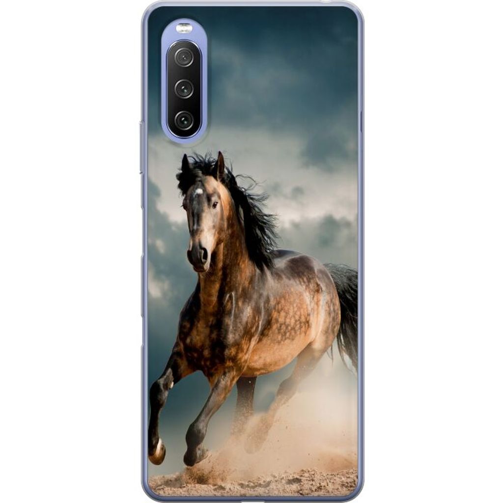 Sony Xperia 10 III Transparent Mobilskal Springande Häst