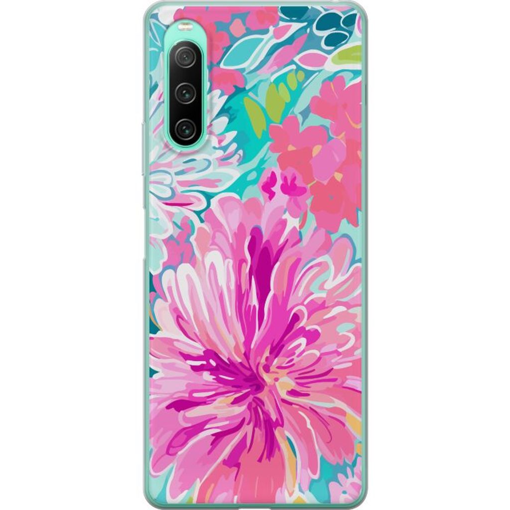 Sony Xperia 10 IV Gjennomsiktig Telefondeksel Blomsterbukett