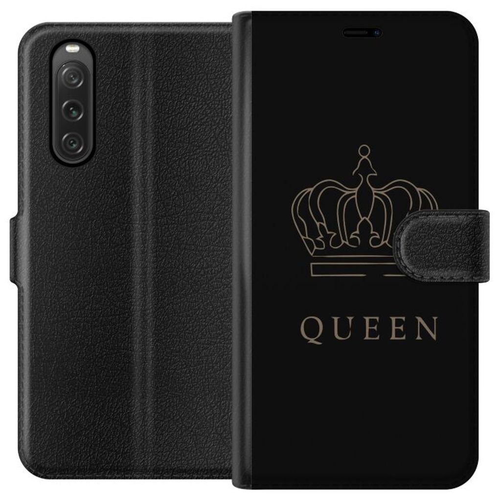 Sony Xperia 10 V Svart Plånboksfodral Monark