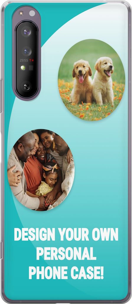 Design ditt eget Sony Xperia 1 II Gjennomsiktig deksel