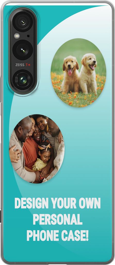 Design ditt eget Sony Xperia 1 V Gjennomsiktig deksel