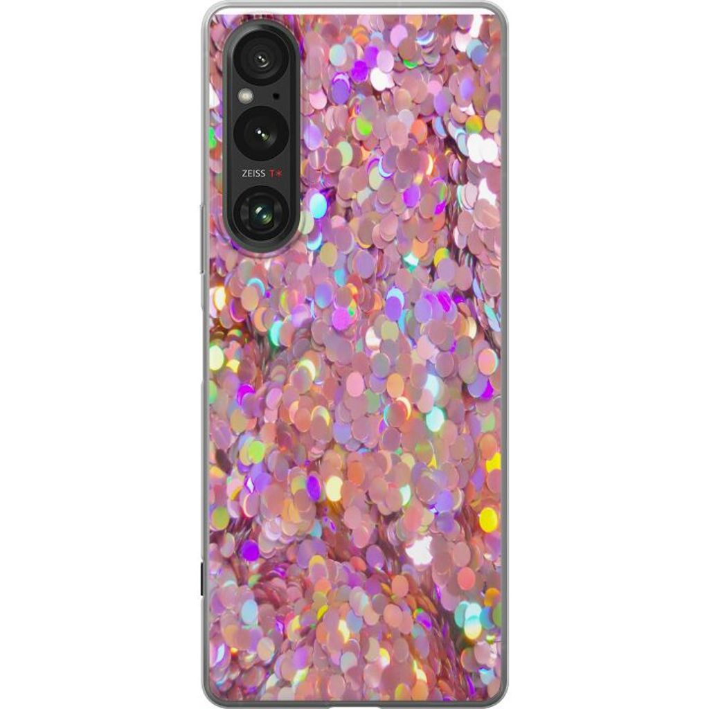 Sony Xperia 1 VI Transparent Mobilskal Glitter