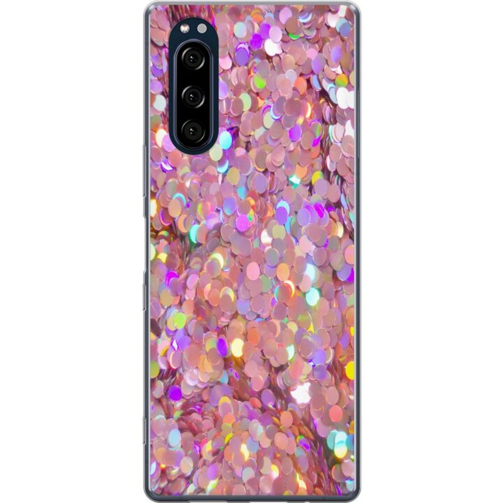 Sony Xperia 5 Gjennomsiktig Telefondeksel Glitter