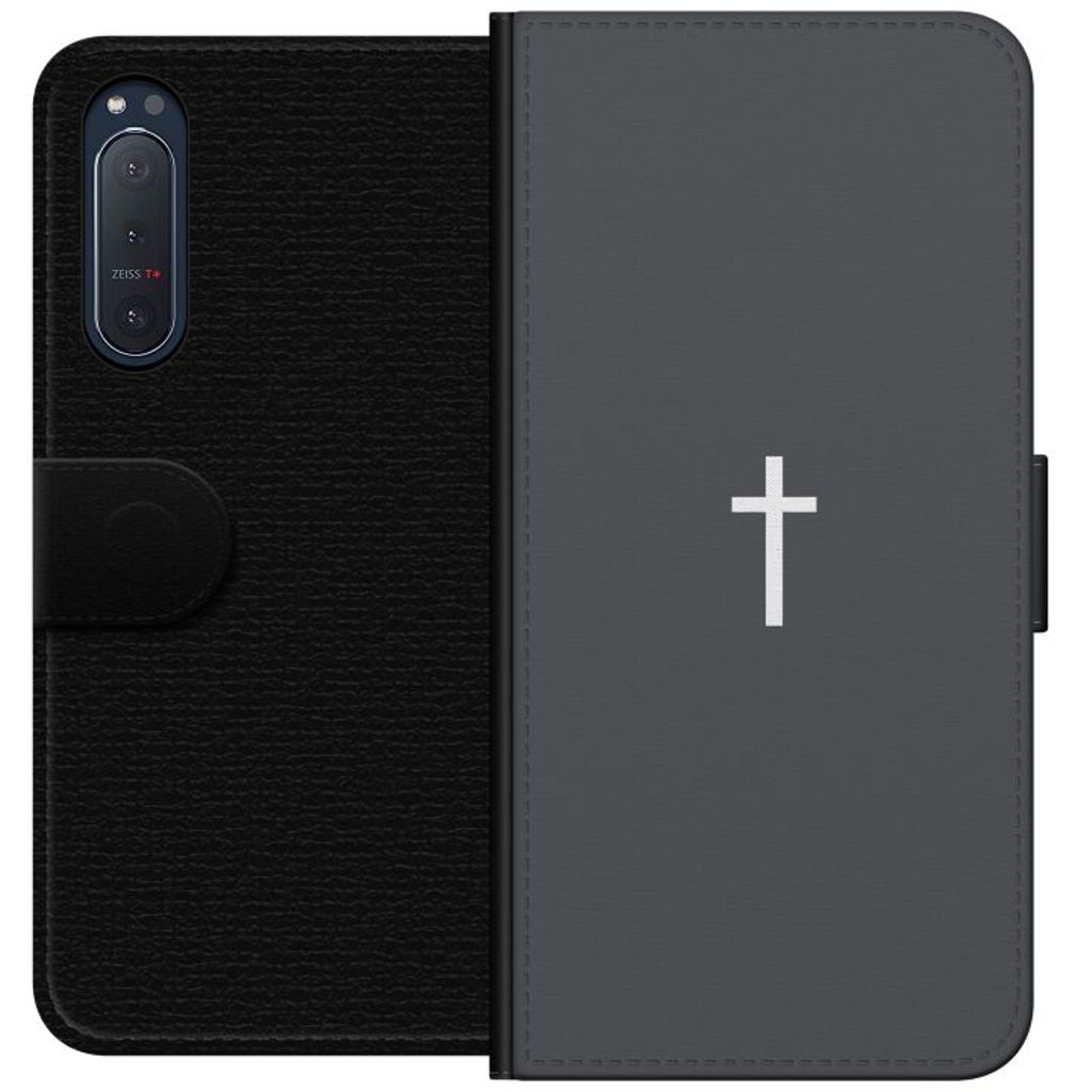 Sony Xperia 5 II Sort Lommebokdeksel Kors