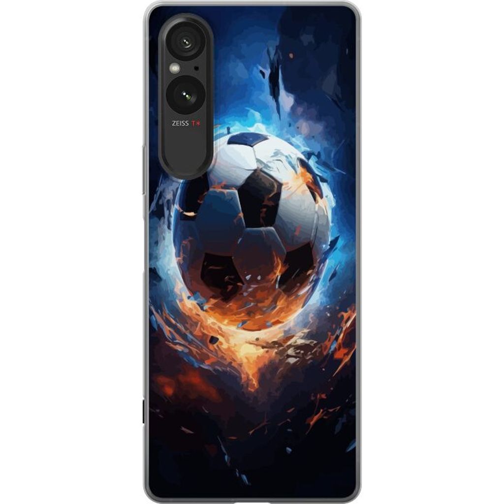 Sony Xperia 5 V Transparent Mobilskal Flygande boll