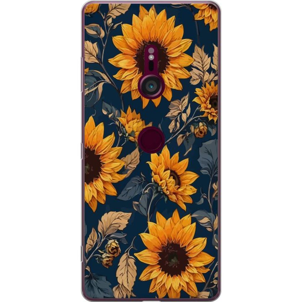 Sony Xperia XZ3 Läpinäkyvä Puhelinkotelo Solrosor