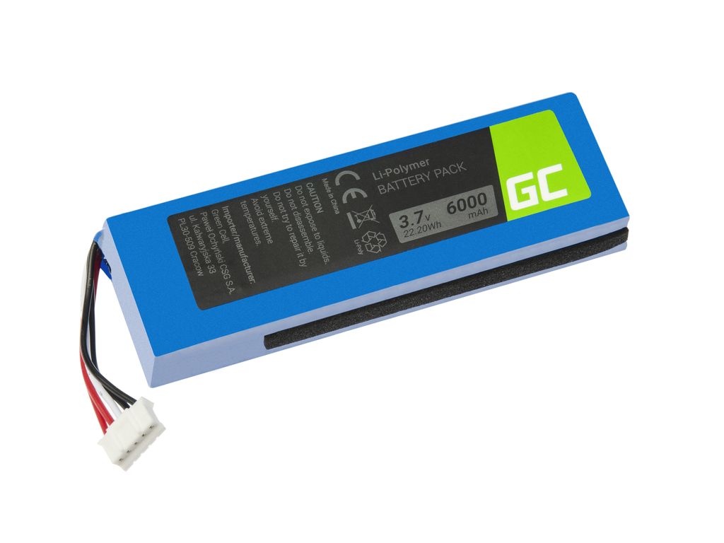 Green Cell-batteri GSP1029102 MLP912995-2P for JBL Charge 2/2 Plus/2+ 6000 mAh