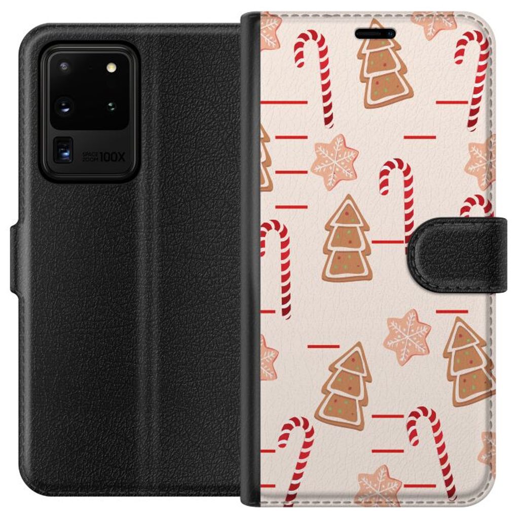 Samsung Galaxy S20 Ultra Sort Lommebokdeksel Julens Godisglädje