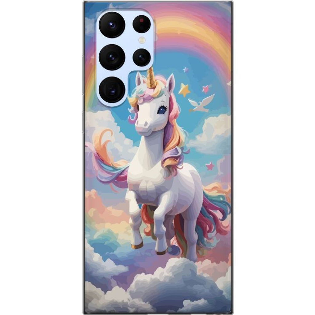 Samsung Galaxy S22 Ultra 5G Transparent Mobilskal Stolt Enhörnig