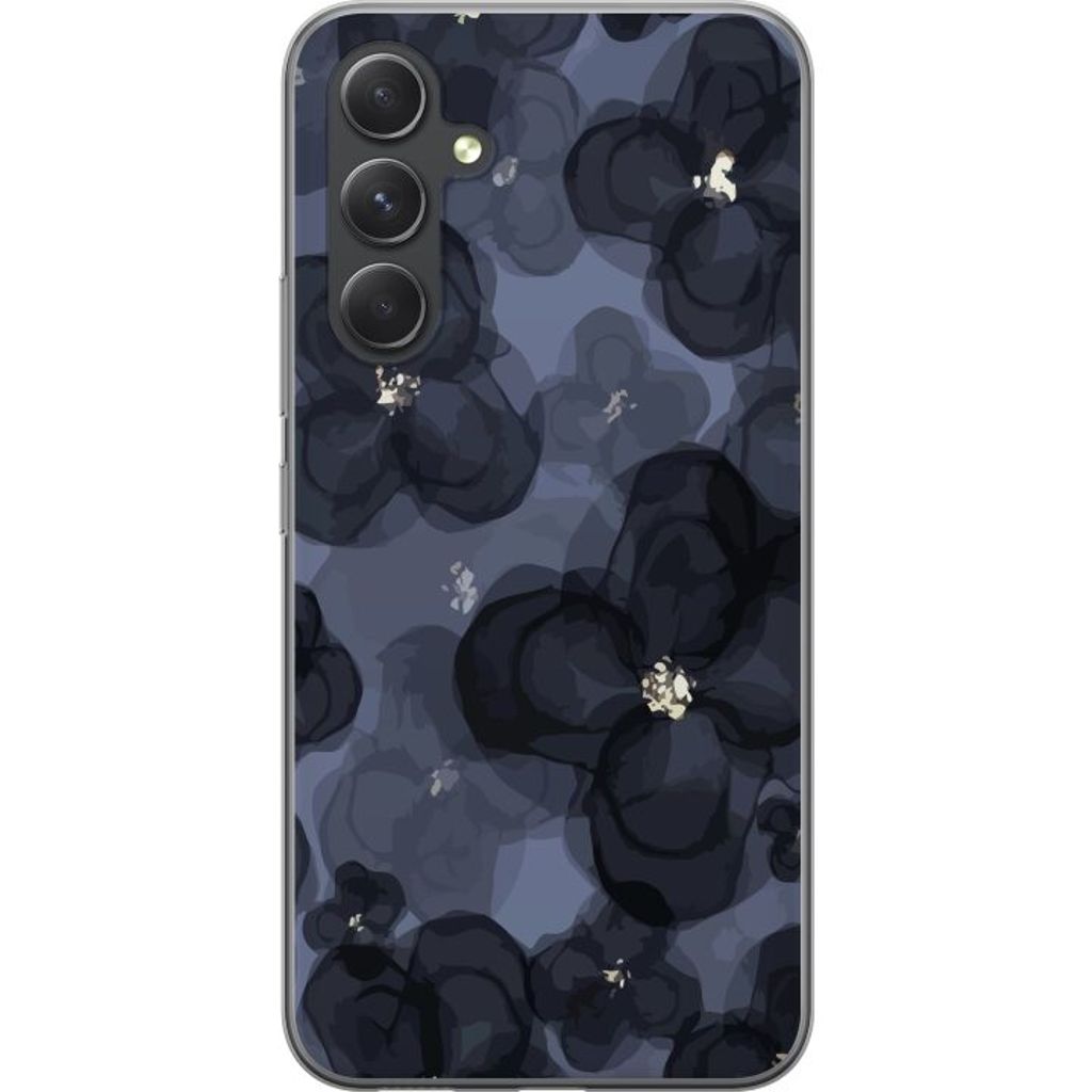 Samsung Galaxy S24 Gennemsigtigt Telefoncover Blomsteräng