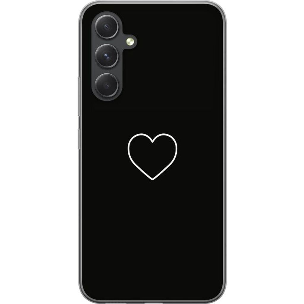 Samsung Galaxy S24 FE Transparent Mobilskal Hjärta