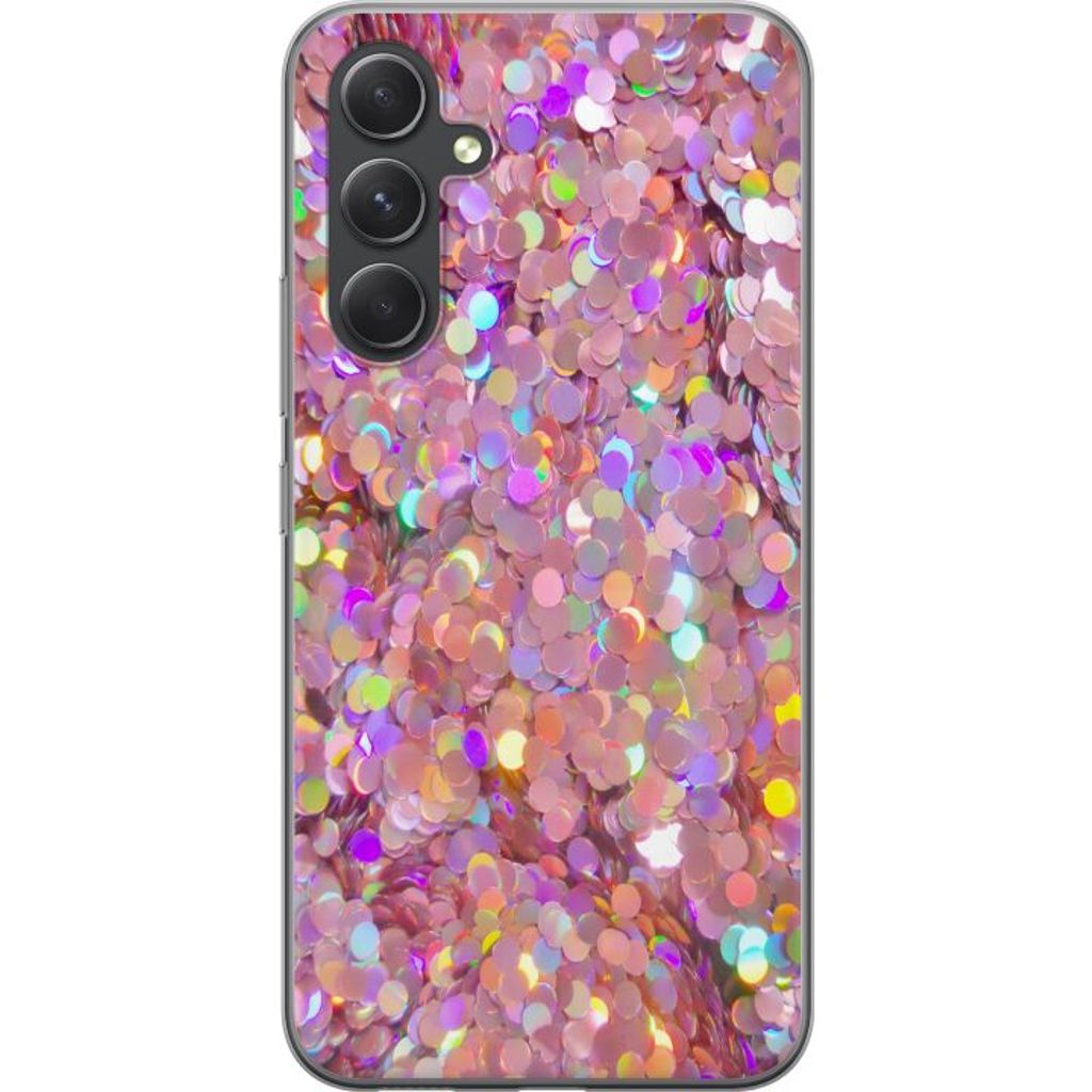 Samsung Galaxy S24 FE Transparent Mobilskal Glitter