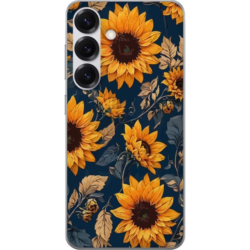 Samsung Galaxy S25 Läpinäkyvä Puhelinkotelo Solrosor