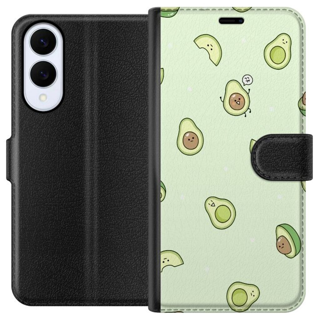 Samsung Galaxy S25 Edge Musta Lompakkokotelo Avokado