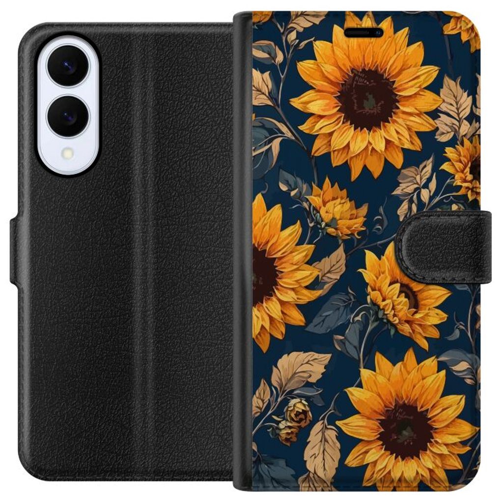 Samsung Galaxy S25 Edge Musta Lompakkokotelo Solrosor