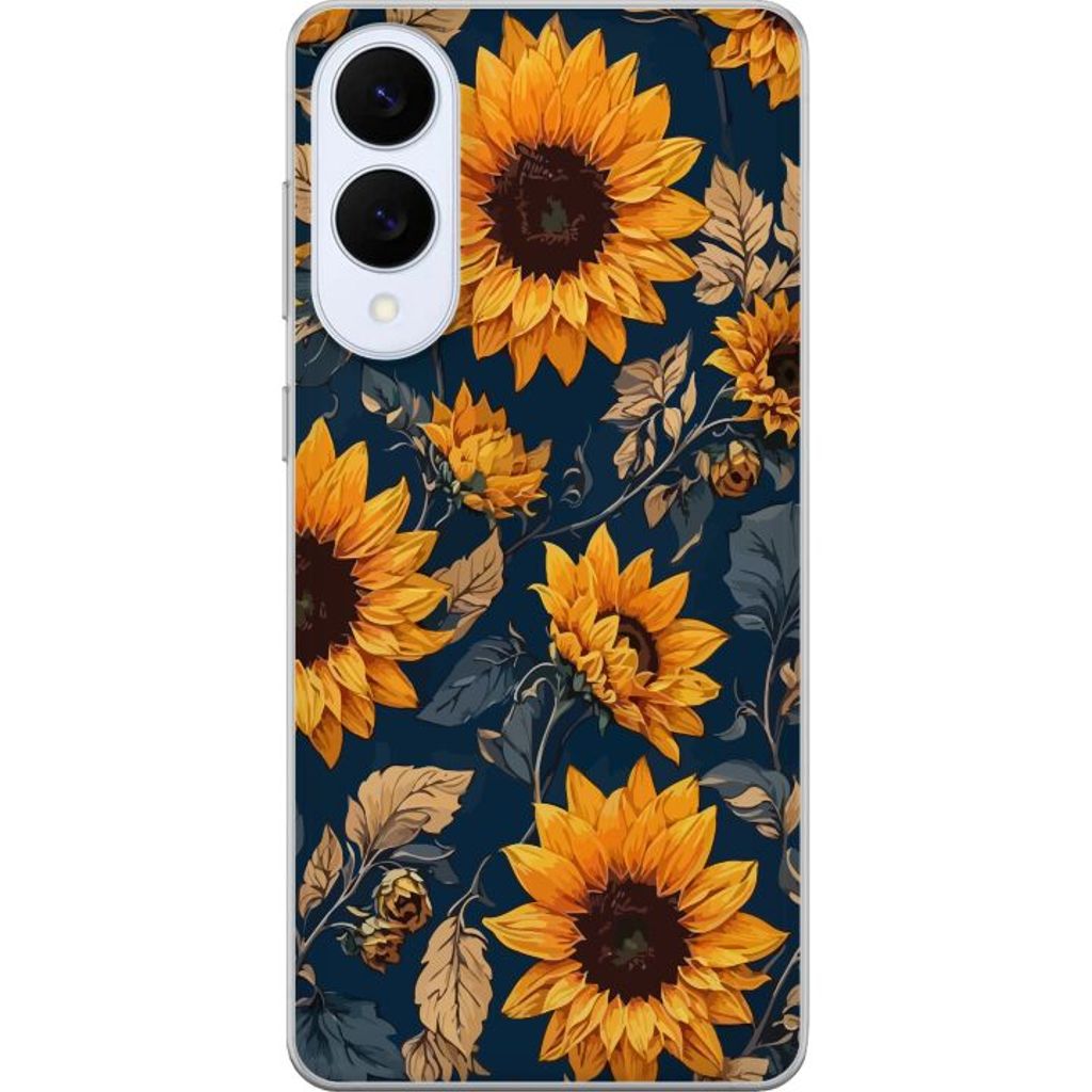 Samsung Galaxy S25 Edge Läpinäkyvä Puhelinkotelo Solrosor