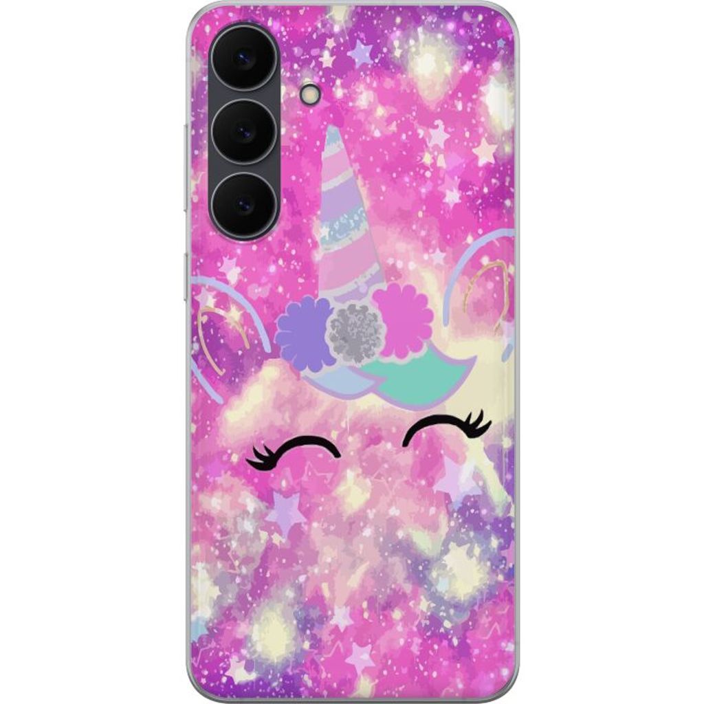 Samsung Galaxy S25 FE Läpinäkyvä Puhelinkotelo Glad Enhörning