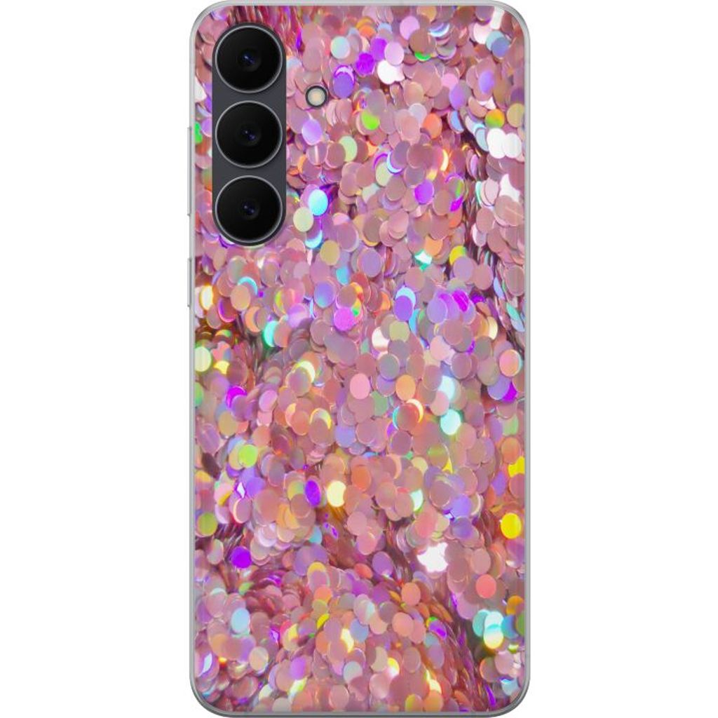 Samsung Galaxy S25 FE Läpinäkyvä Puhelinkotelo Glitter