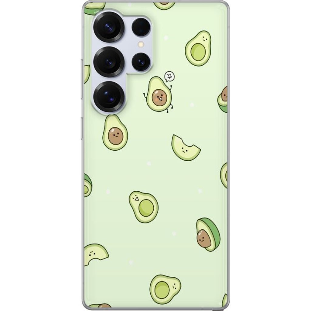 Samsung Galaxy S25 Ultra Transparent Mobilskal Avokado
