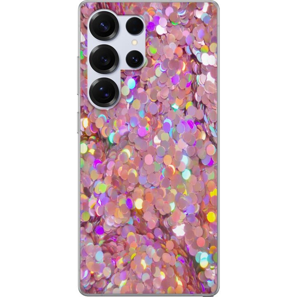 Samsung Galaxy S25 Ultra Transparent Mobilskal Glitter