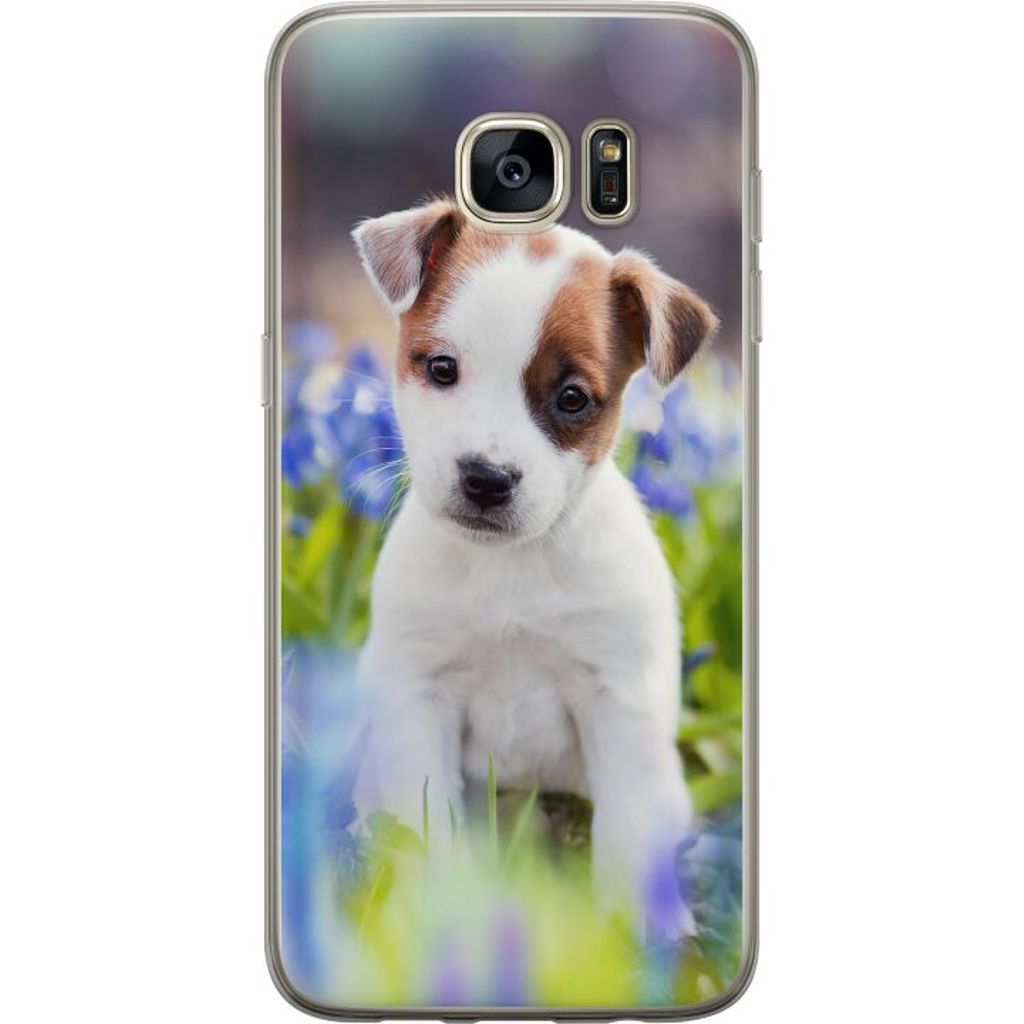 Samsung Galaxy S7 edge Gjennomsiktig Telefondeksel Hundvalp