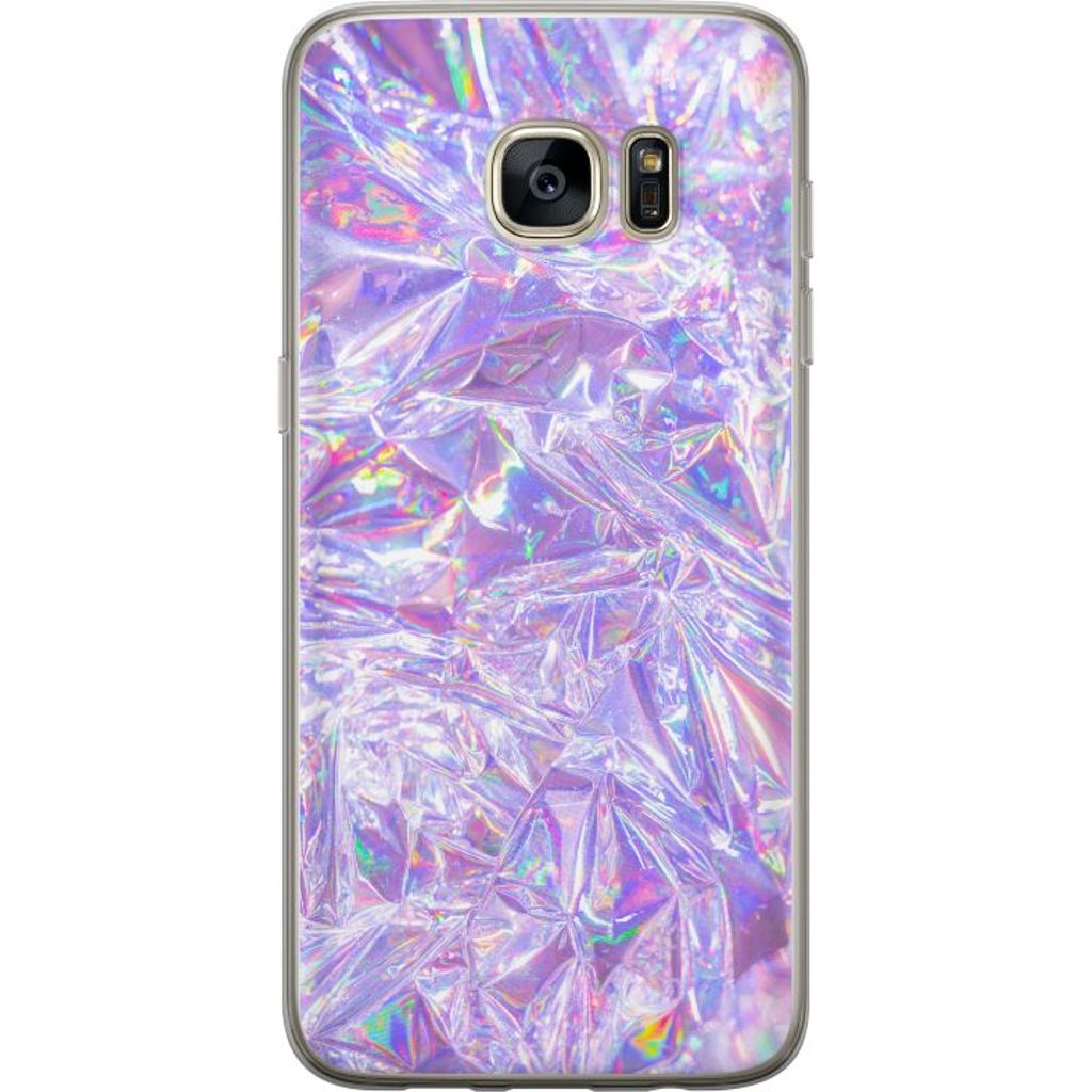 Samsung Galaxy S7 edge Gjennomsiktig Telefondeksel Glitter