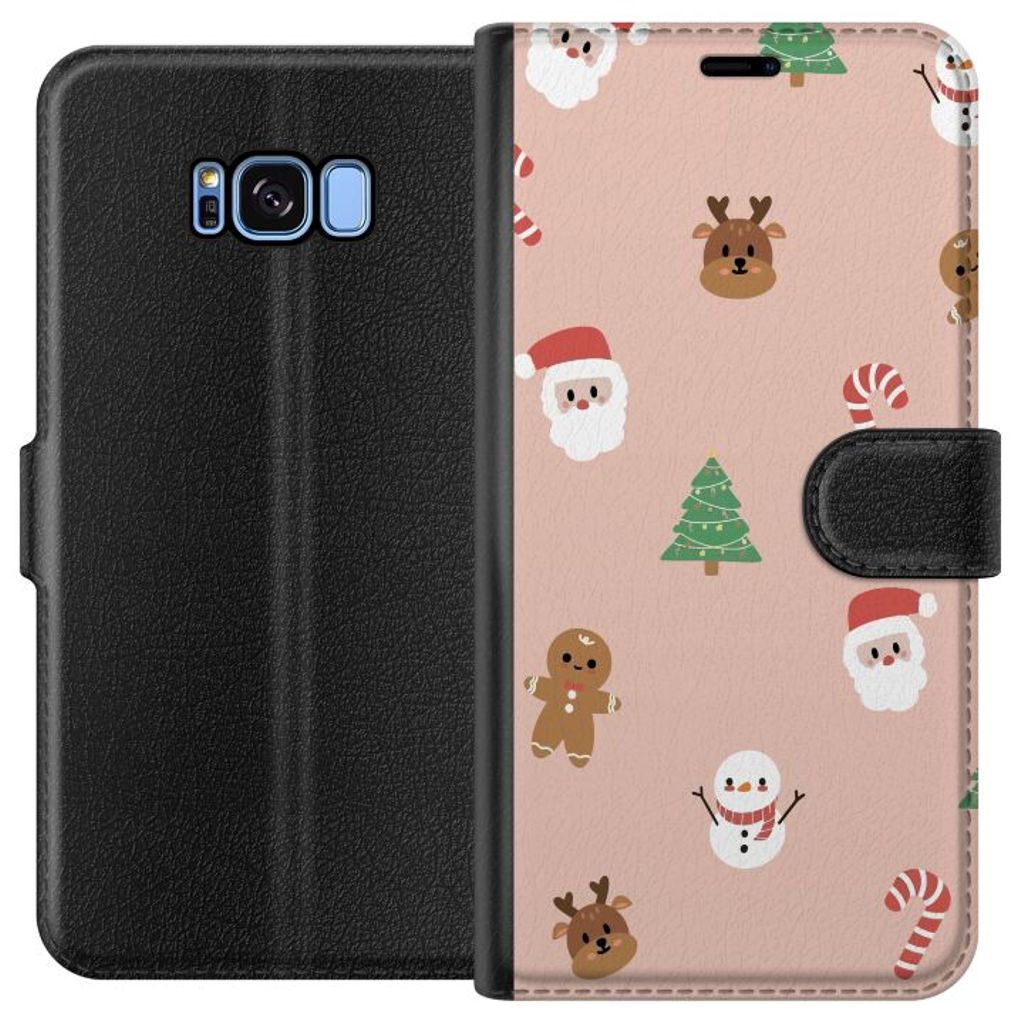 Samsung Galaxy S8 Sort Tegnebogsetui Klassisk Julfest