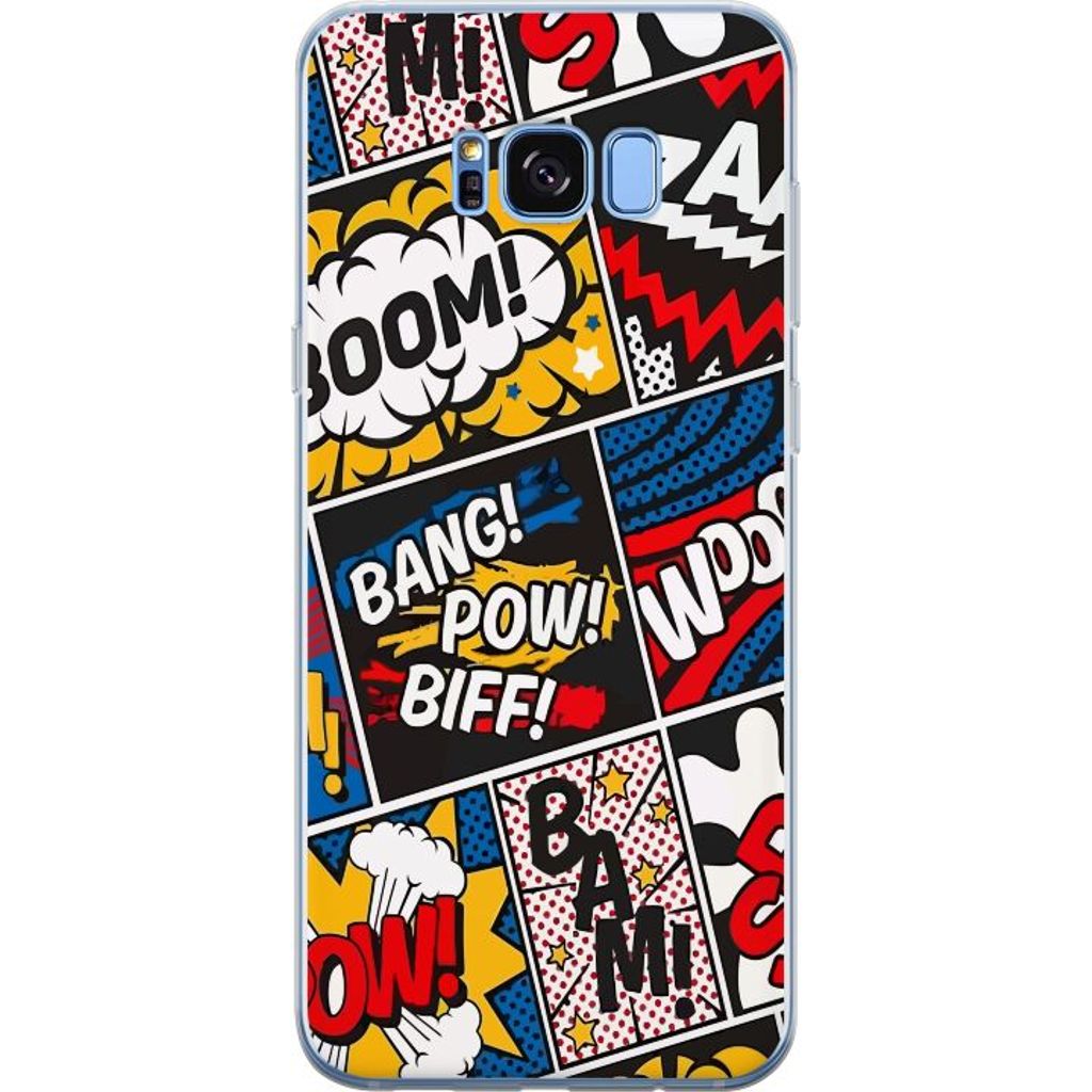 Samsung Galaxy S8 Transparent Mobilskal Tecknat Boom!