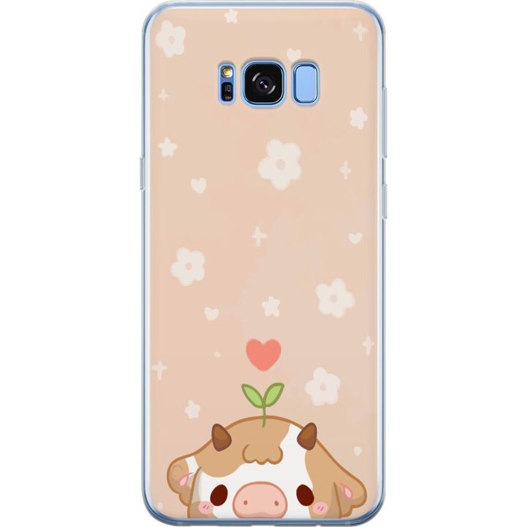 Samsung Galaxy S8+ Gjennomsiktig Telefondeksel Gullunge