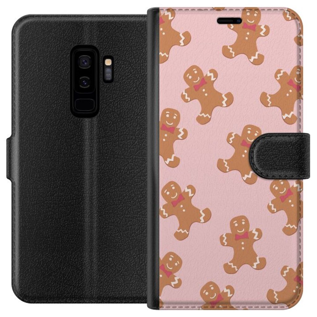 Samsung Galaxy S9+ Svart Plånboksfodral Pepparkaksgubbe