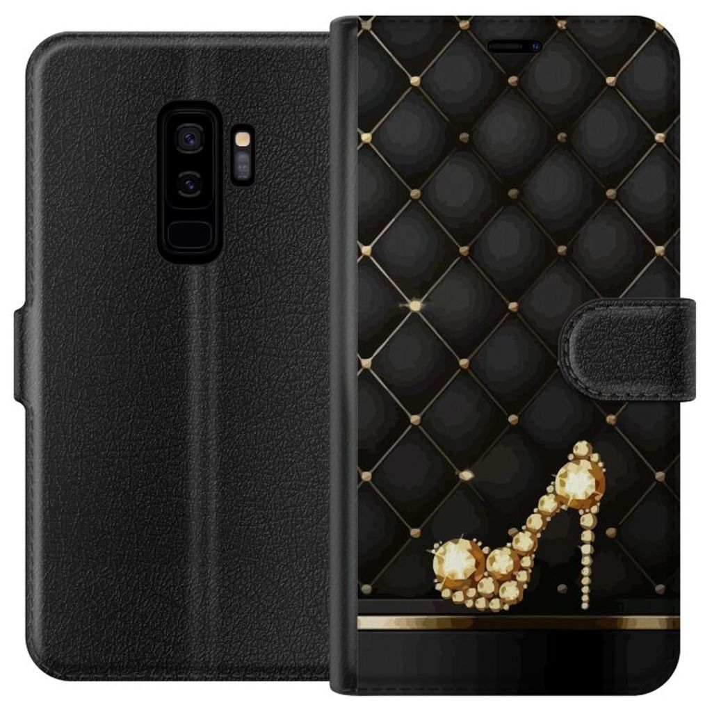 Samsung Galaxy S9+ Sort Lommebokdeksel Lyxig Sko