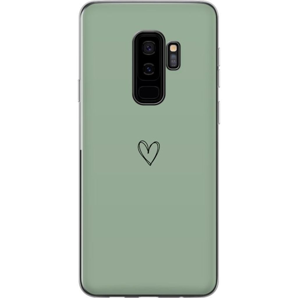 Samsung Galaxy S9+ Transparent Mobilskal Hjärta