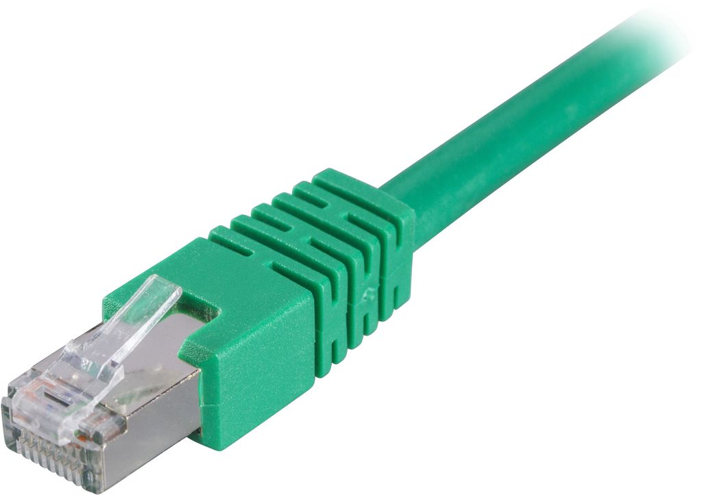 Cat6 patchkabel 2m grön (F/UTP)