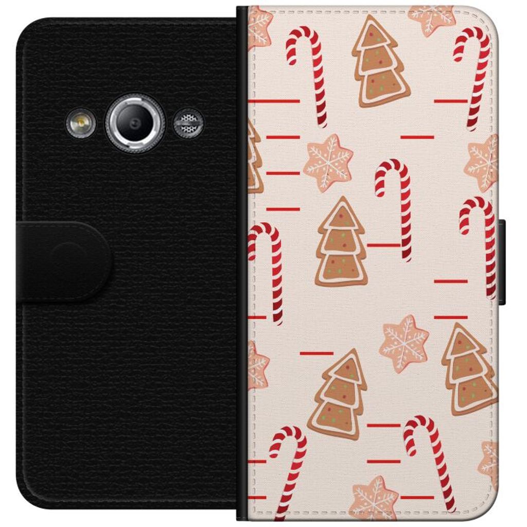 Samsung Galaxy Xcover 3 Svart Plånboksfodral Julens Godisglädje