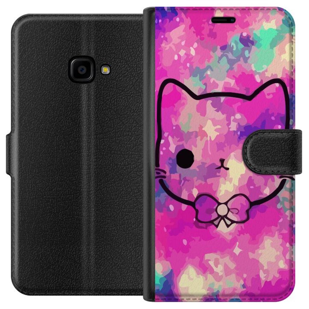 Samsung Galaxy Xcover 4 Sort Lommebokdeksel Katt