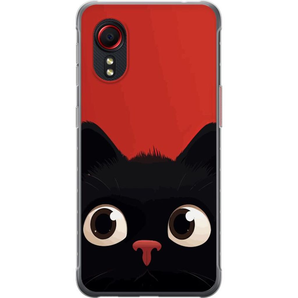 Samsung Galaxy Xcover 5 Läpinäkyvä Puhelinkotelo Busig Katt