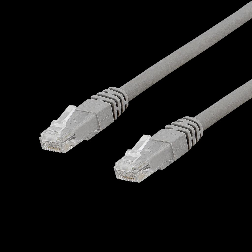 U/UTP Cat6a patch-kabel LSZH 0,3m grå