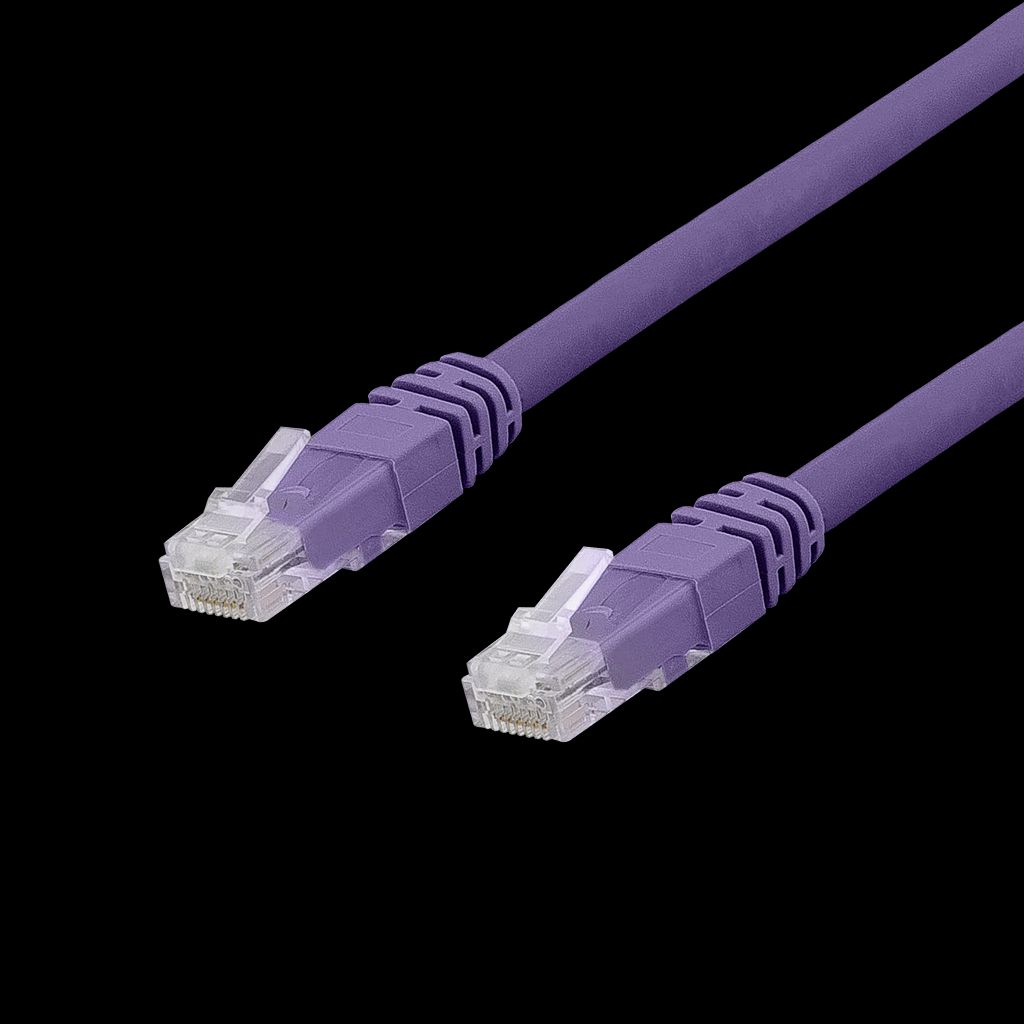 Cat6a patchkabel U/UTP lila 1,5m LSZH