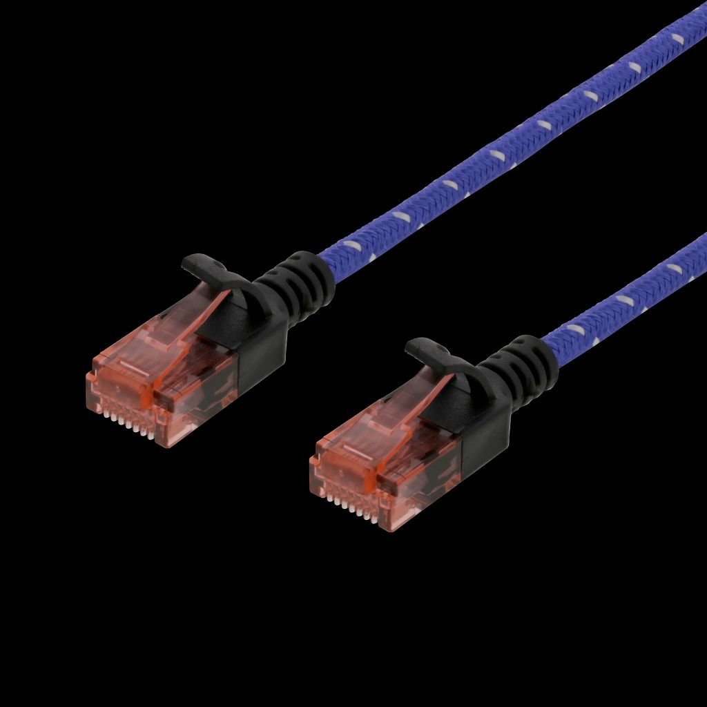 Tough Slim CAT6A patchkabel 0,5 meter – blå
