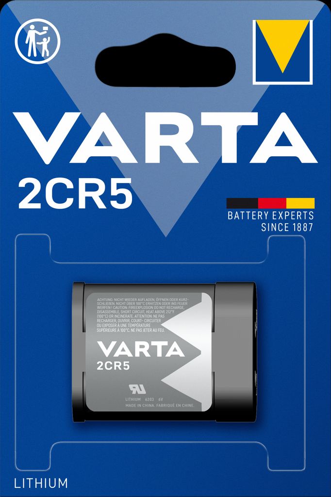 VARTA Litium Cylindriskt batteri 2CR5
