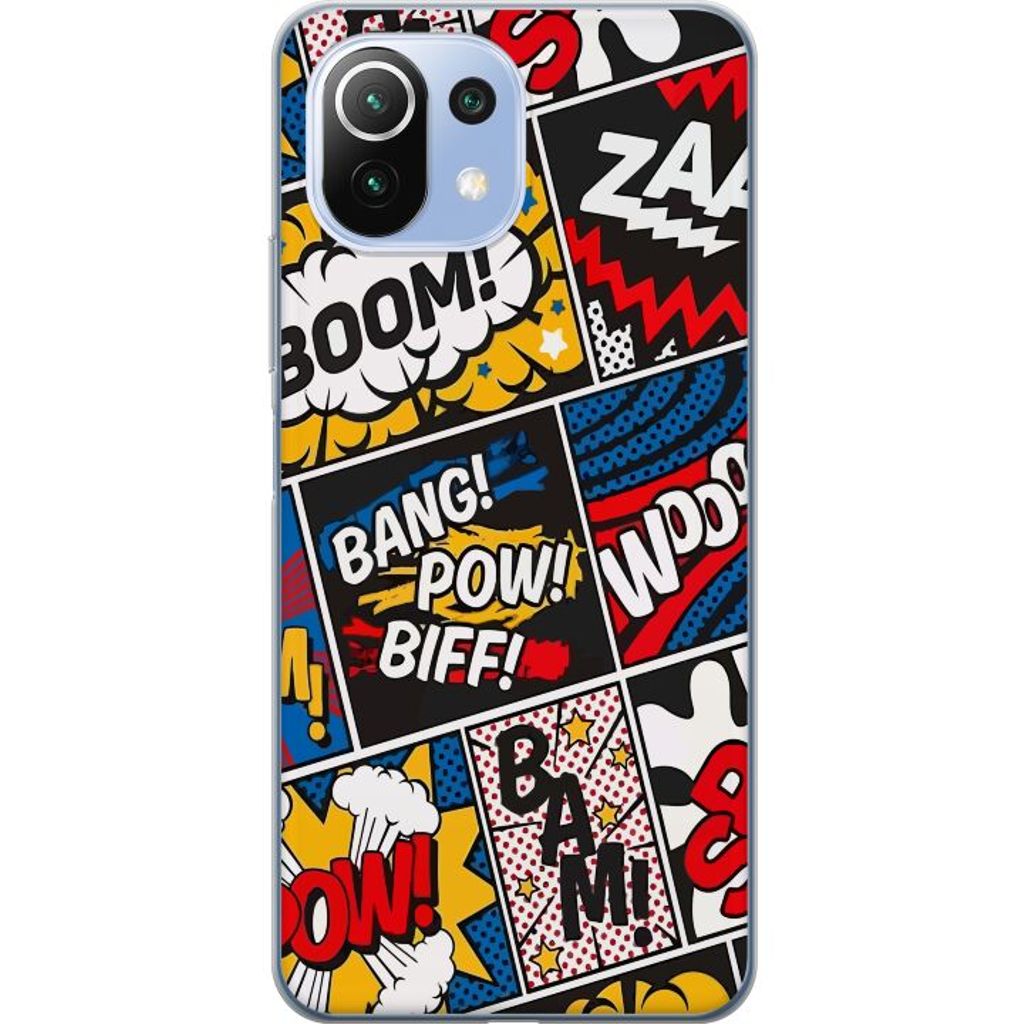 Xiaomi 11 Lite 5G NE Gjennomsiktig Telefondeksel Tecknat Boom!