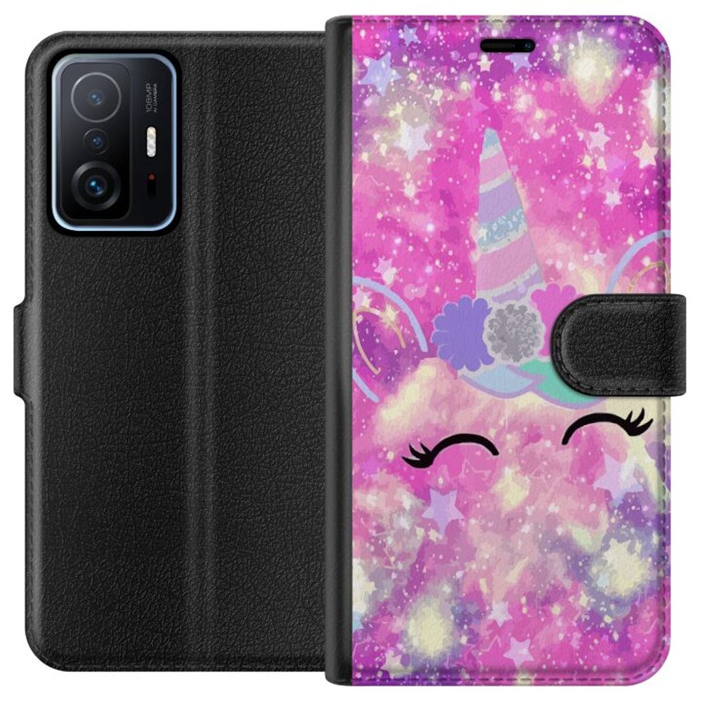 Xiaomi 11T Musta Lompakkokotelo Glad Enhörning