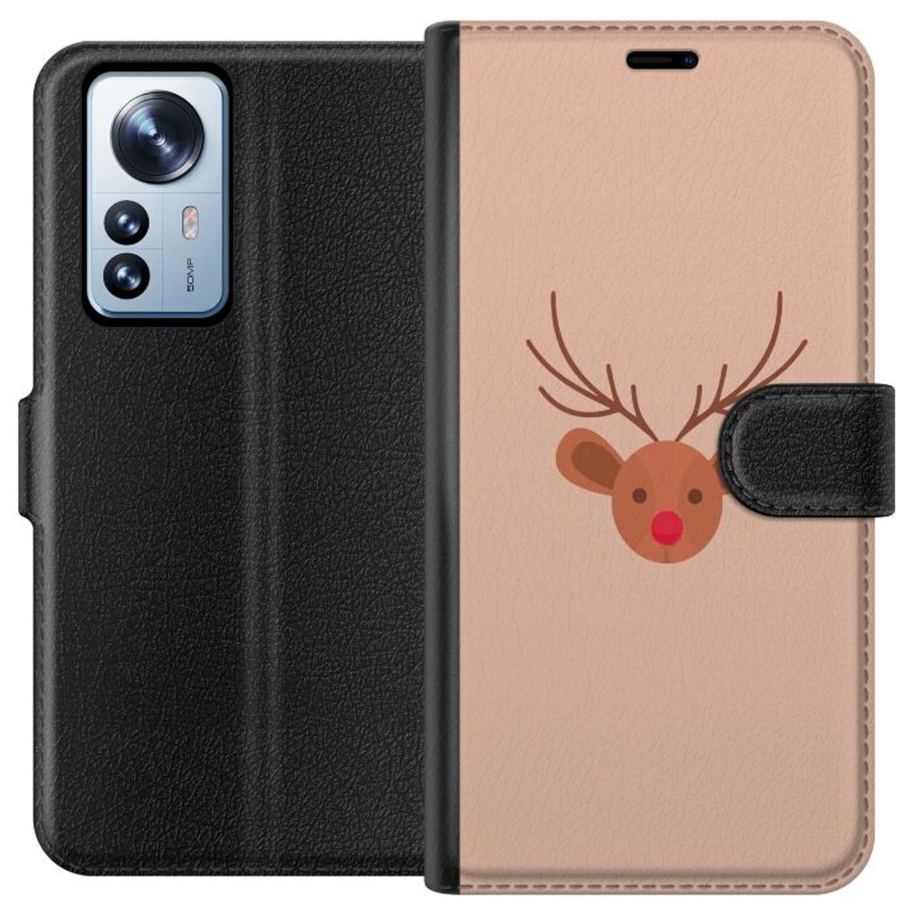 Xiaomi 12 Pro Musta Lompakkokotelo Ren Julkänsla