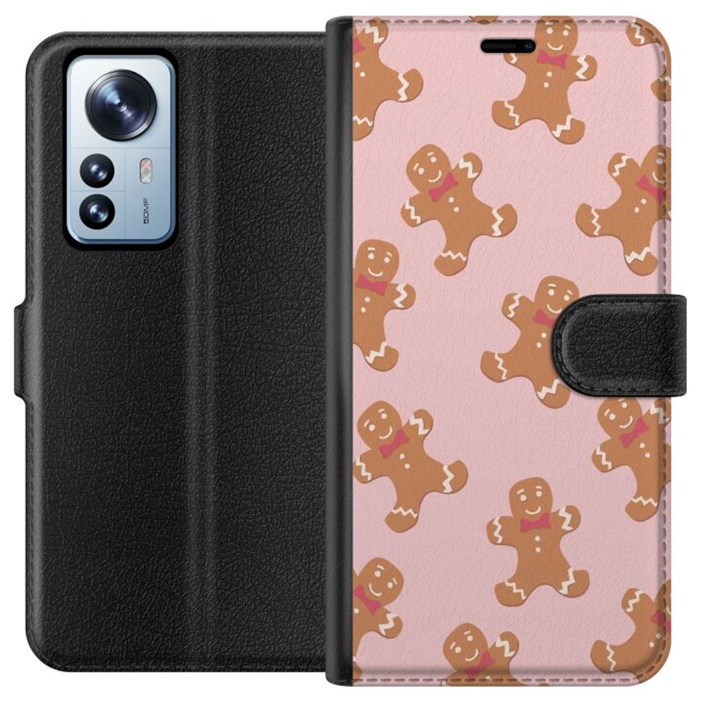 Xiaomi 12 Pro Musta Lompakkokotelo Pepparkaksgubbe