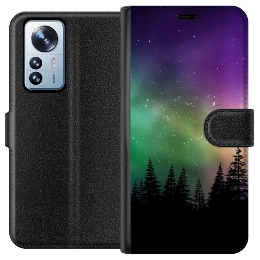 Xiaomi 12 Pro Sort Tegnebogsetui Norrsken